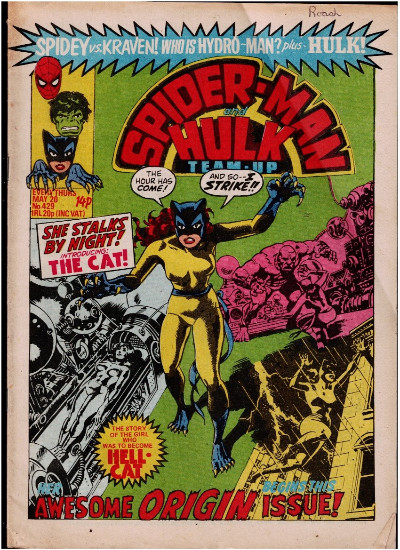 SPIDER-MAN & HULK TEAM-UP #429 (1981) Marvel Comics UK The Cat