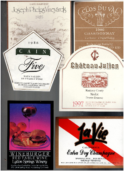 12 wine labels