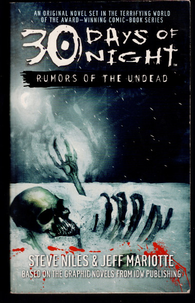 Steve Niles 30 Days of Night Rumors of the Undead Horror Paperback