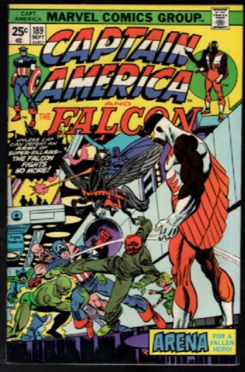Captain America #189 & The Falcon Nightshade Marvel Comics September 1975