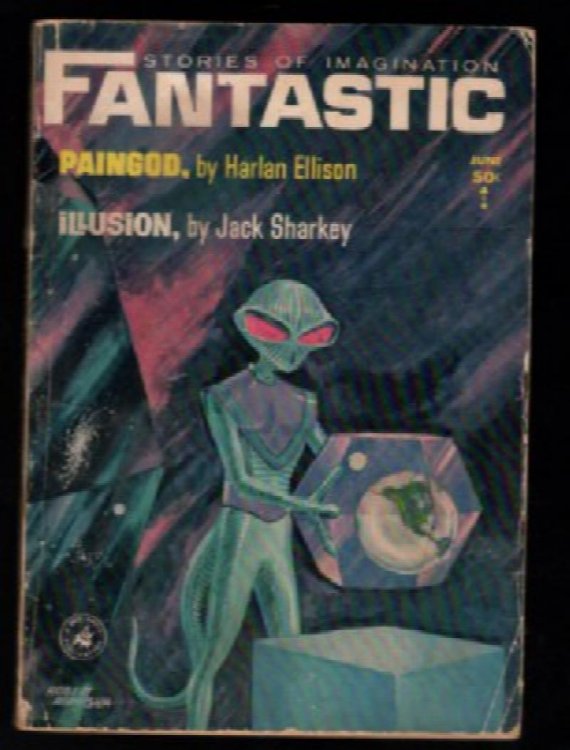 Fantastic Stories of Imagination June 1964 Paingod Harlan Ellison Jack Sharkey