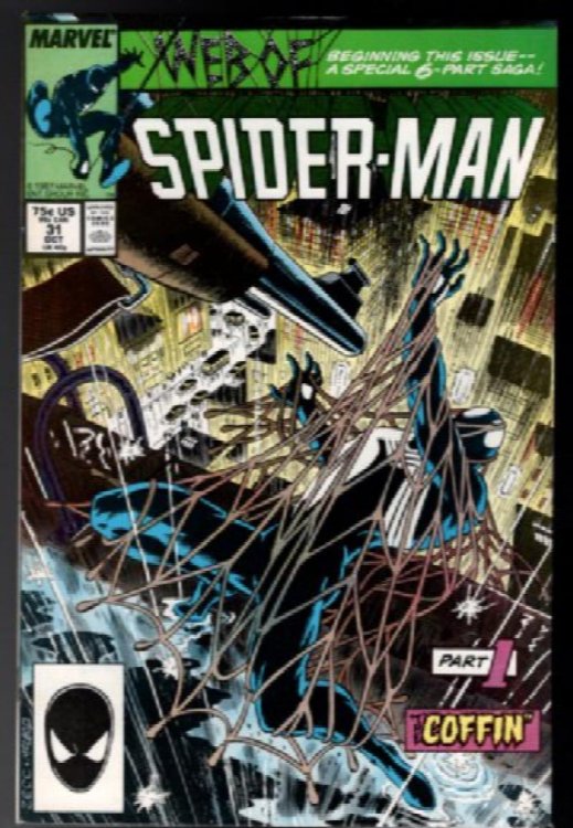 Web of Spider-Man #31 Kraven's Last Hunt Marvel Comics Mike Zeck Cover 1987