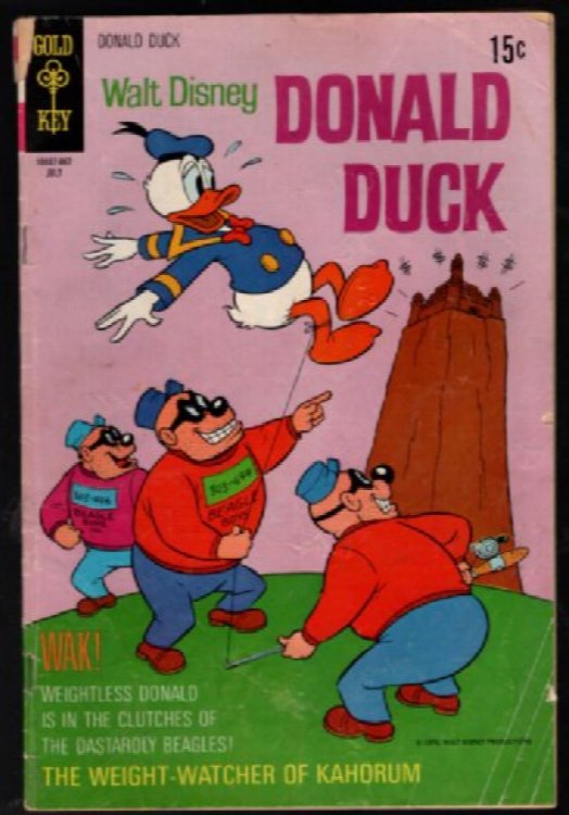 WALT DISNEY DONALD DUCK # 132 GOLD KEY COMIC 1970 MARK JEWELERS AD