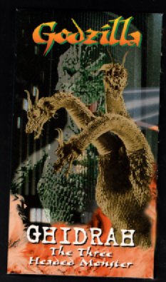 GHIDRAH THE THREE HEADED MONSTER (1964) Starmaker/Anchor Bay VHS Godzilla