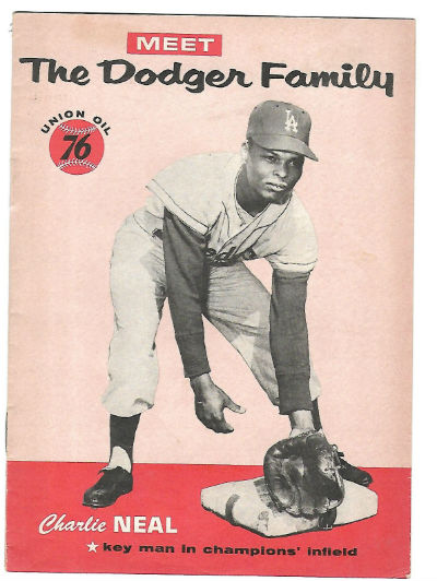 CHARLIE NEAL UNION 76 OIL MEET THE DODGER FAMILY EX RARE BOOKLET