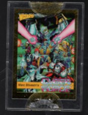 Wizard Press Marc Silvestri's Gold Cyber Force Card #001071 1992 w COA seal