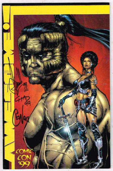 Kaboom:comic con special:signed by 4 people and i have no idea who re they much