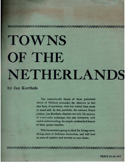 towns of the netherlands jan korthals