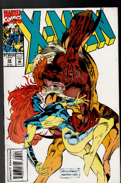 X-Men #28 Newsstand 1991 series Marvel comics