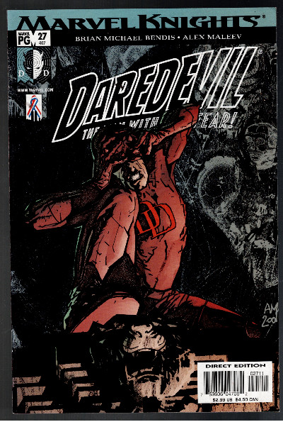 Daredevil #27 (January 2002, Marvel Comics) Direct Edition