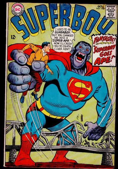 Superboy #142 1967 Cover by Curt Swan DC Comics