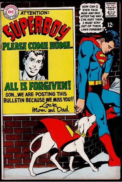 SUPERBOY #146 NEAL ADAMS COVER KRYPTO SUPER DOG SILVER AGE DC COMIC 1968