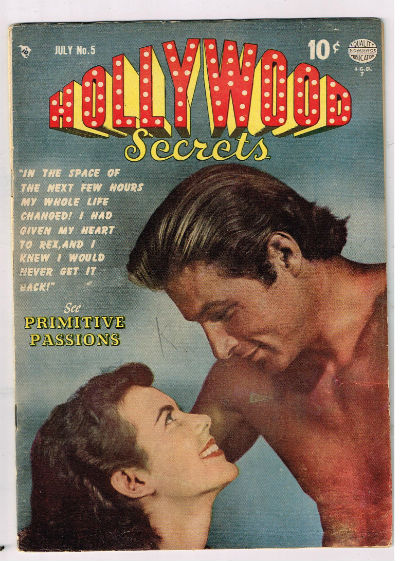 HOLLYWOOD SECRETS #5 July,1950 VOLUME 1 QUALITY COMICS GROUP