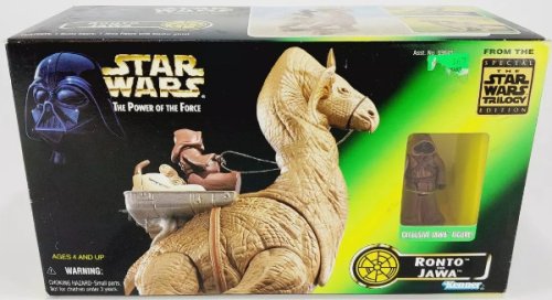 Vintage 1997 Kenner Hasbro Star Wars The Power of the Force Ronto and Jawa