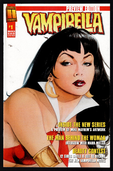 Vampirella #1 Preview Edition 2001 Harris Mike Mayhew cover Beautiful!