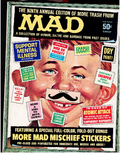 Vintage 1966 Mad Magazine The Ninth Annual Edition Of More Trash From Mad