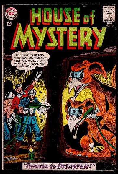 House of Mystery #137 DC comics 1963 silver age horror scifi classic secrets
