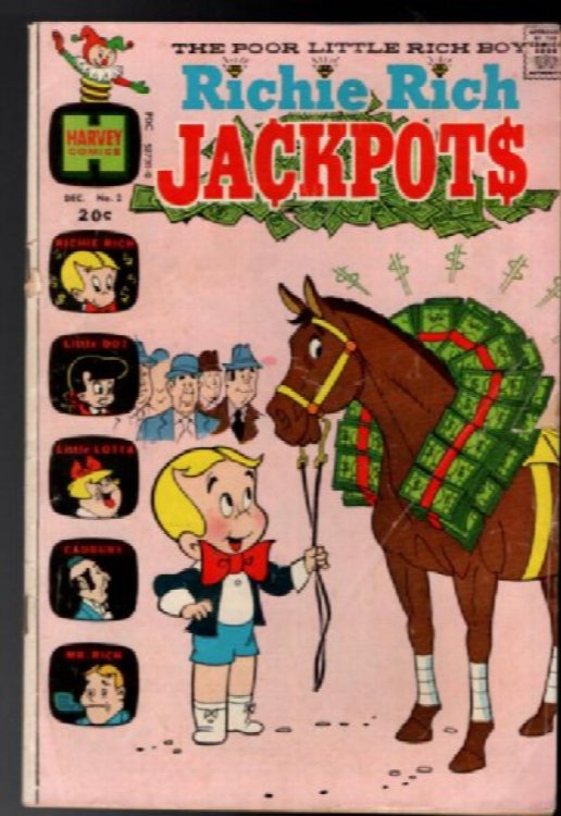 Richie Rich Jackpots #2, Lotta, Dot, Cadbury, Kentucky Derby Cover