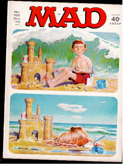 MAD Magazine #162 Afred E Neuman Heartreak Kid Maude Parody- 1973