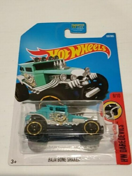 BAJA BONE SHAKER JEEP 4X4 192 TEAL GREEN ROCK CLIMBER 2016 HW HOT WHEELS