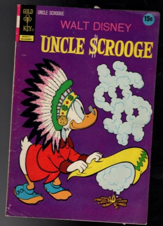 UNCLE SCROOGE #102 G/VG, Gold Key Comics 1972
