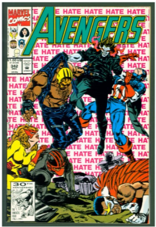 Avengers #342 VF Marvel Comics 1991 Rage & Captain America