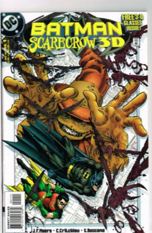 BATMAN SCARECROW 3-D #1 W/out 3-D GLASSES CARL CRITCHLOW ART