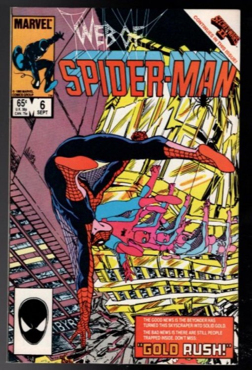 WEB OF SPIDER-MAN #6 MARVEL COMICS 1985