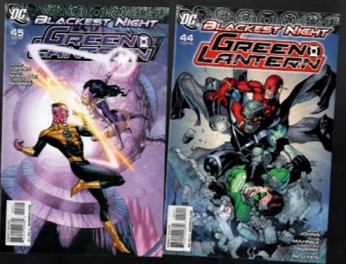 GREEN LANTERN #44 & #45 BLACKEST NIGHT TIE-IN LOVE HURTS DC COMICS