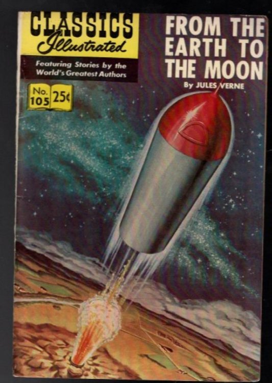 Classics Illustrated #105 From the Earth to the Moon