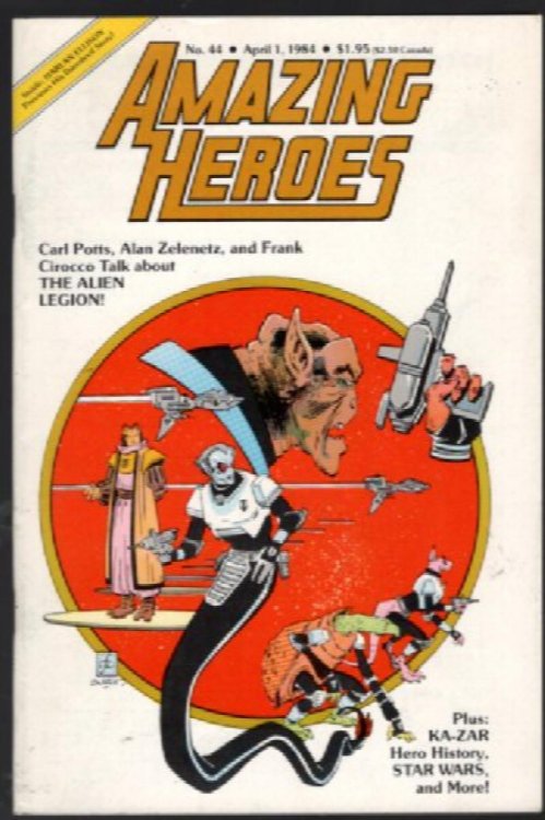 AMAZING HEROES #44 * ALIEN LEGION - STAR WARS * 1st Printing 1984 Fantagraphics