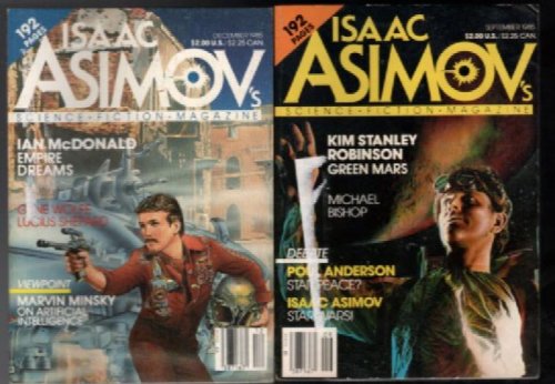 Isaac Asimov's: science fiction magazine. Feb., May, June,Aug. Sept.,Nov., Dec.1985 (Lot of 7)