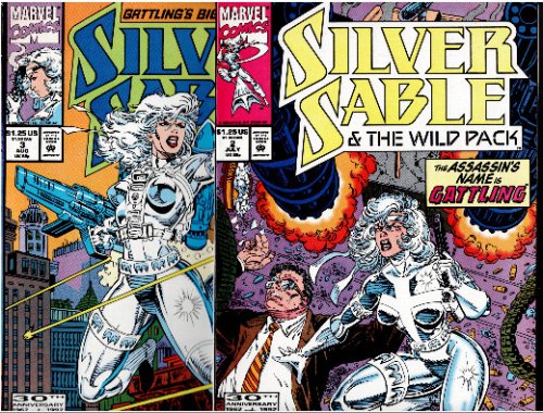 SILVER SABLE #2 ,#3 ,#4 and #5 GORGEOUS STEVEN BUTLER COVER MARVEL COMICS 1992