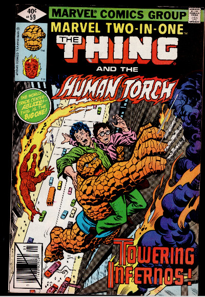 Marvel Two-in-One #59: The Thing and the Human Torch.