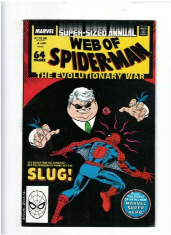 Web of Spider-man Annual #4 Marvel 1988 vs. Slug