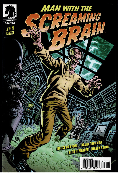 The Man With The Screaming Brain #2 Of 4 Comic Book - Bruce Campbell!