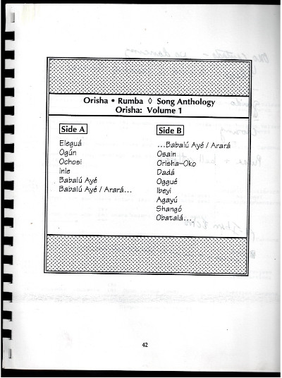 orisha rumba song anthology vol.1