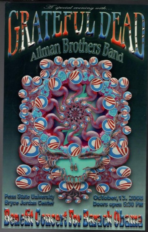 The Grateful Dead/Allman brothers band: Benefit for Barack Obama 2008