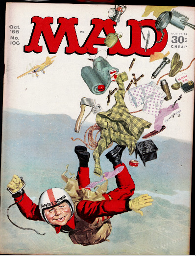 Mad Magazine #106 Oct 1966 The Parashoot Issue Vintag