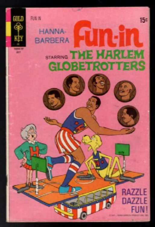 FUN-IN THE HARLEM GLOBETROTTERS #8 GOLD KEY 1971 HANNA-BARBERA Mark Jewelers