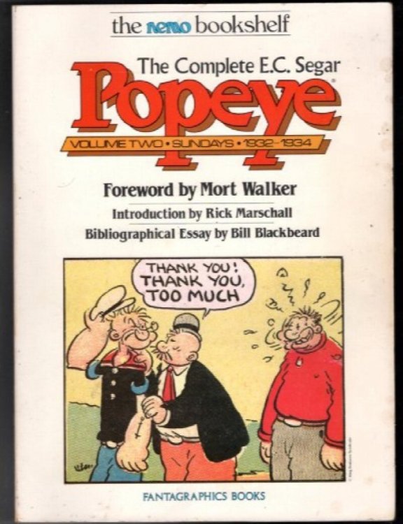 THE COMPLETE E.C. SEGAR POPEYE VOL 3 SUNDAYS 1934-1936 NEWSPAPER STRIPS COMICS