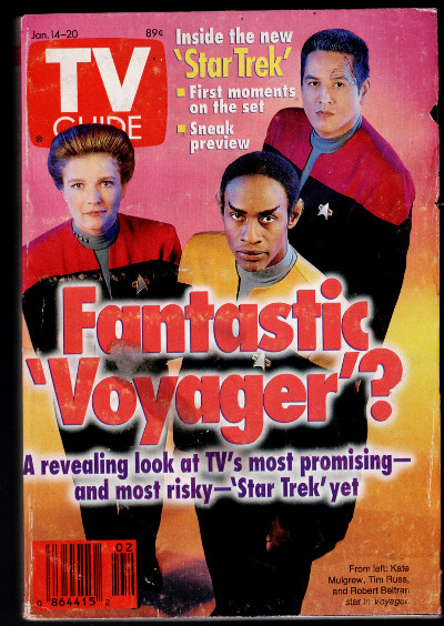 TV Guide January 14-20 1995 Vol 43 No 2 Star Trek Fantastic 'Voyager'