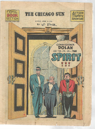 The Spirit;The Chicago Sun,comic book section ;april 14 ,1946