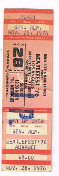 Beatlesfest nov.28,sunday ticket