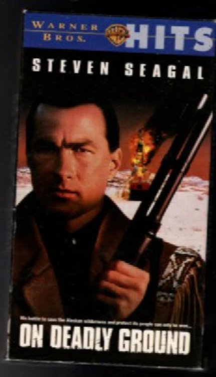 ON DEADLY GROUND VHS TAPE WARNER BROS HITS STEVEN SEAGAL