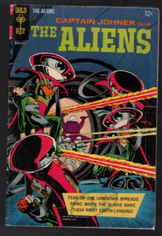 Captain Johner and The ALIENS comic book #1 Vintage GOLD KEY 1967 silver age
