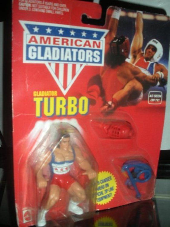 American Gladiators Gladiator Turbo - Mattel 1991 - New on Card