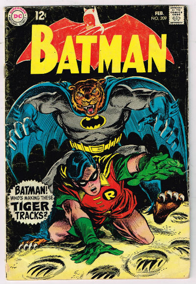 BATMAN #209 1969,FEB VOLUME 1 DC