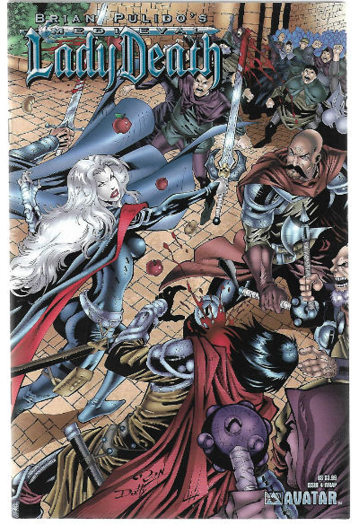 Brian Pulido's MEDIEVAL LADY DEATH #4 thru #8 2005-2006 VOLUME 1 AVATAR PRESS
