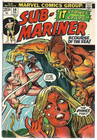 SUB-MARINER #58 1968-1974 VOLUME 1 MARVEL